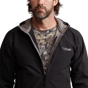Sitka Alpha Fleece Hooded Jacket - Black