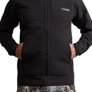 Sitka Alpha Fleece Hooded Jacket - Black