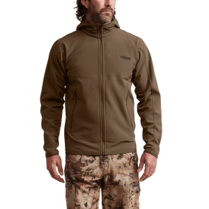 Sitka Alpha Fleece Hooded Jacket - Cattail Brown