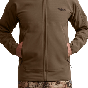 Sitka Alpha Fleece Hooded Jacket - Cattail Brown