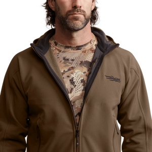 Sitka Alpha Fleece Hooded Jacket - Cattail Brown