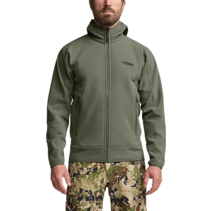 Sitka Alpha Fleece Hooded Jacket - Olive Green