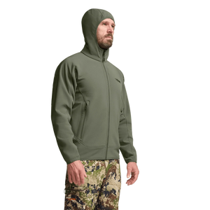 Sitka Alpha Fleece Hooded Jacket - Olive Green