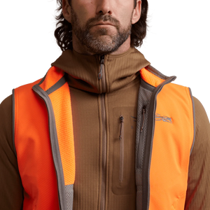 Sitka Alpha Fleece Vest - Blaze Orange